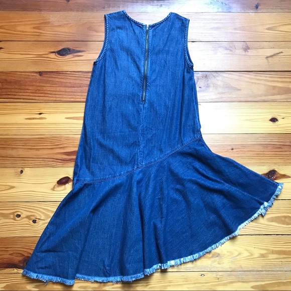 Cloth & Stone Asymmetrical Denim Dress, EUC, S - Picture 11 of 13